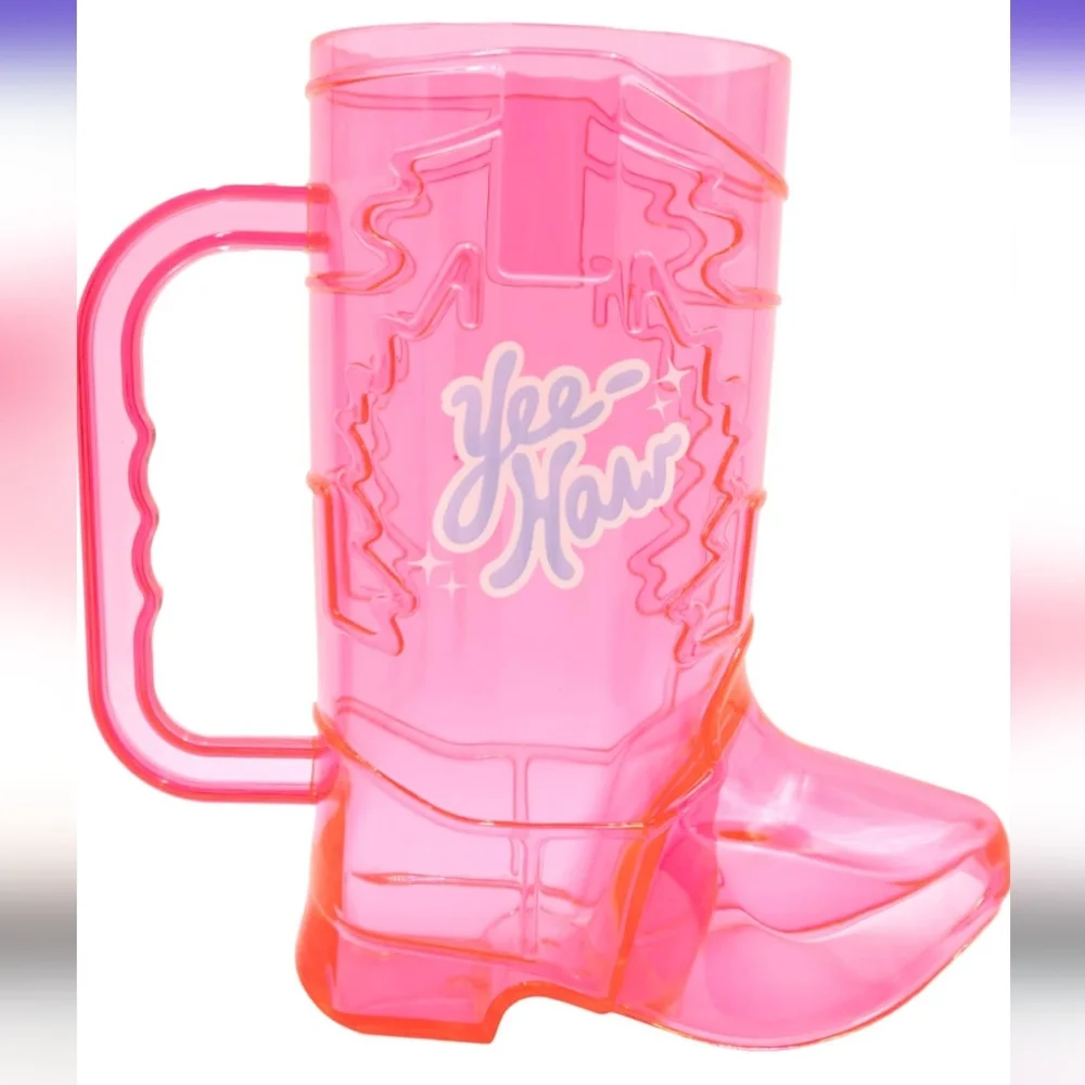 Cowgirl Pink Boot-Y 16oz. Party Cocktail Cup NEW Bachelorette Girls Night
